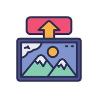 upload filled color for your website, mobile, presentation, and logo design. vector