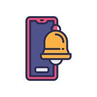 notification filled color for your website, mobile, presentation, and logo design. vector
