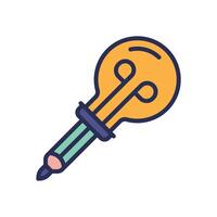 idea filled color for your website, mobile, presentation, and logo design. vector