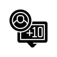 follower solid for your website, mobile, presentation, and logo design. vector