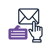 email dual tone for your website, mobile, presentation, and logo design. vector