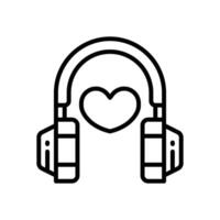 headphone line for your website, mobile, presentation, and logo design. vector