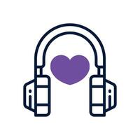 headphone dual tone for your website, mobile, presentation, and logo design. vector