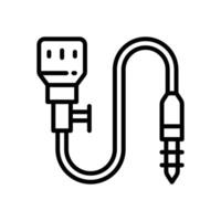 microphone line for your website, mobile, presentation, and logo design. vector