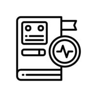 audiobook line for your website, mobile, presentation, and logo design. vector