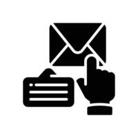 email solid for your website, mobile, presentation, and logo design. vector