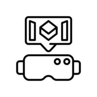 vr reality line for your website, mobile, presentation, and logo design. vector