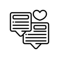 chat box line for your website, mobile, presentation, and logo design. vector