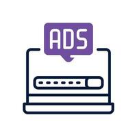 ads dual tone for your website, mobile, presentation, and logo design. vector