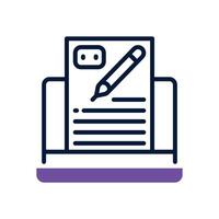 blogging dual tone for your website, mobile, presentation, and logo design. vector