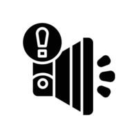 speaker solid icon for your website, mobile, presentation, and logo design. vector