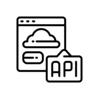 api line for your website, mobile, presentation, and logo design. vector