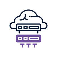 server dual tone for your website, mobile, presentation, and logo design. vector