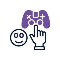 game dual tone for your website, mobile, presentation, and logo design. vector
