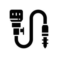 microphone solid for your website, mobile, presentation, and logo design. vector