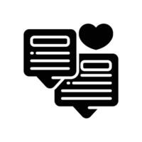 chat box solid for your website, mobile, presentation, and logo design. vector