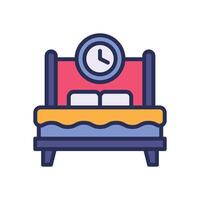sleep time filled color icon for your website, mobile, presentation, and logo design. vector