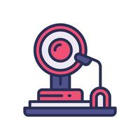 alarm filled color icon for your website, mobile, presentation, and logo design. vector