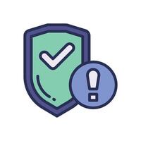 protection filled color icon for your website, mobile, presentation, and logo design. vector