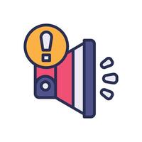 speaker filled color icon for your website, mobile, presentation, and logo design. vector