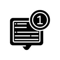 new message solid icon for your website, mobile, presentation, and logo design. vector