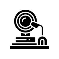 alarm solid icon for your website, mobile, presentation, and logo design. vector