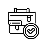 project management line icon for your website, mobile, presentation, and logo design. vector