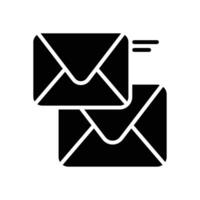 email solid icon for your website, mobile, presentation, and logo design. vector