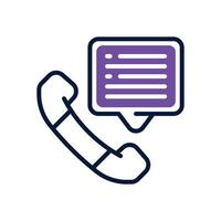 phone call dual tone icon for your website, mobile, presentation, and logo design. vector