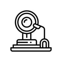 alarm line icon for your website, mobile, presentation, and logo design. vector
