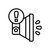 speaker line icon for your website, mobile, presentation, and logo design. vector