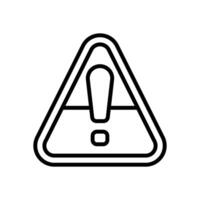 warning line icon for your website, mobile, presentation, and logo design. vector