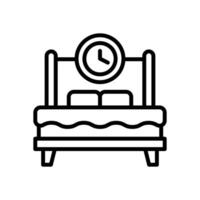 sleep time line icon for your website, mobile, presentation, and logo design. vector