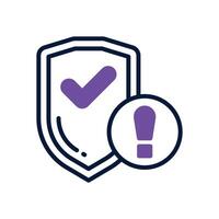 protection dual tone icon for your website, mobile, presentation, and logo design. vector