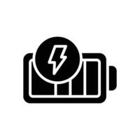 battery solid icon for your website, mobile, presentation, and logo design. vector