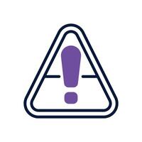 warning dual tone icon for your website, mobile, presentation, and logo design. vector