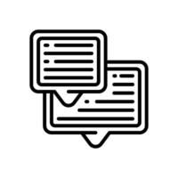 message line icon for your website, mobile, presentation, and logo design. vector