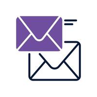 email dual tone icon for your website, mobile, presentation, and logo design. vector