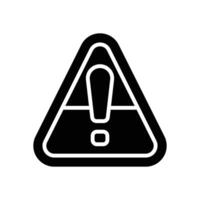 warning solid icon for your website, mobile, presentation, and logo design. vector