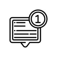 new message line icon for your website, mobile, presentation, and logo design. vector