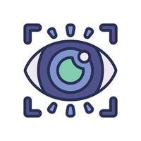vision filled color icon for your website, mobile, presentation, and logo design. vector