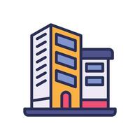 office filled color icon for your website, mobile, presentation, and logo design. vector