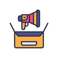 product release filled color icon for your website, mobile, presentation, and logo design. vector