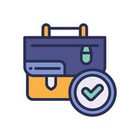 project management filled color icon for your website, mobile, presentation, and logo design. vector
