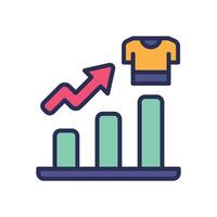 profit filled color icon for your website, mobile, presentation, and logo design. vector