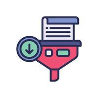filter filled color icon for your website, mobile, presentation, and logo design. vector