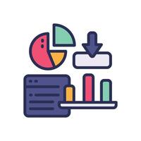 dashboard filled color icon for your website, mobile, presentation, and logo design. vector
