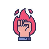 motivation energy filled color icon for your website, mobile, presentation, and logo design. vector