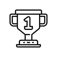 trophy line icon for your website, mobile, presentation, and logo design. vector