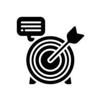 target solid icon for your website, mobile, presentation, and logo design. vector